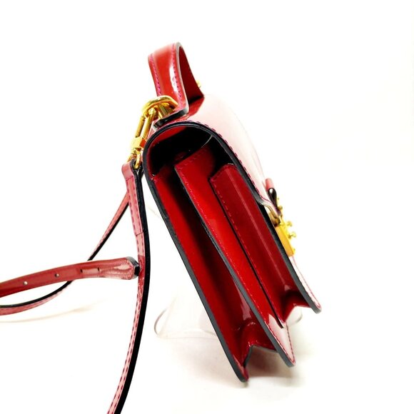 Louis Vuitton Red Patent Leather Hand Bag mon-541-091225 - Picture 5 of 12